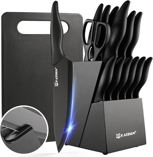 16-Piece Professional German Stainless Steel Knife Set