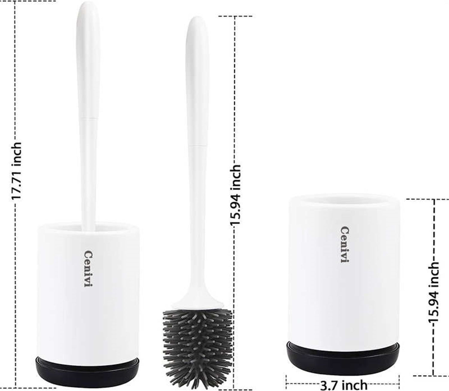 Toilet Brush Set – Durable Bathroom Cleaning Kit with Holder & Ergonomic Handle