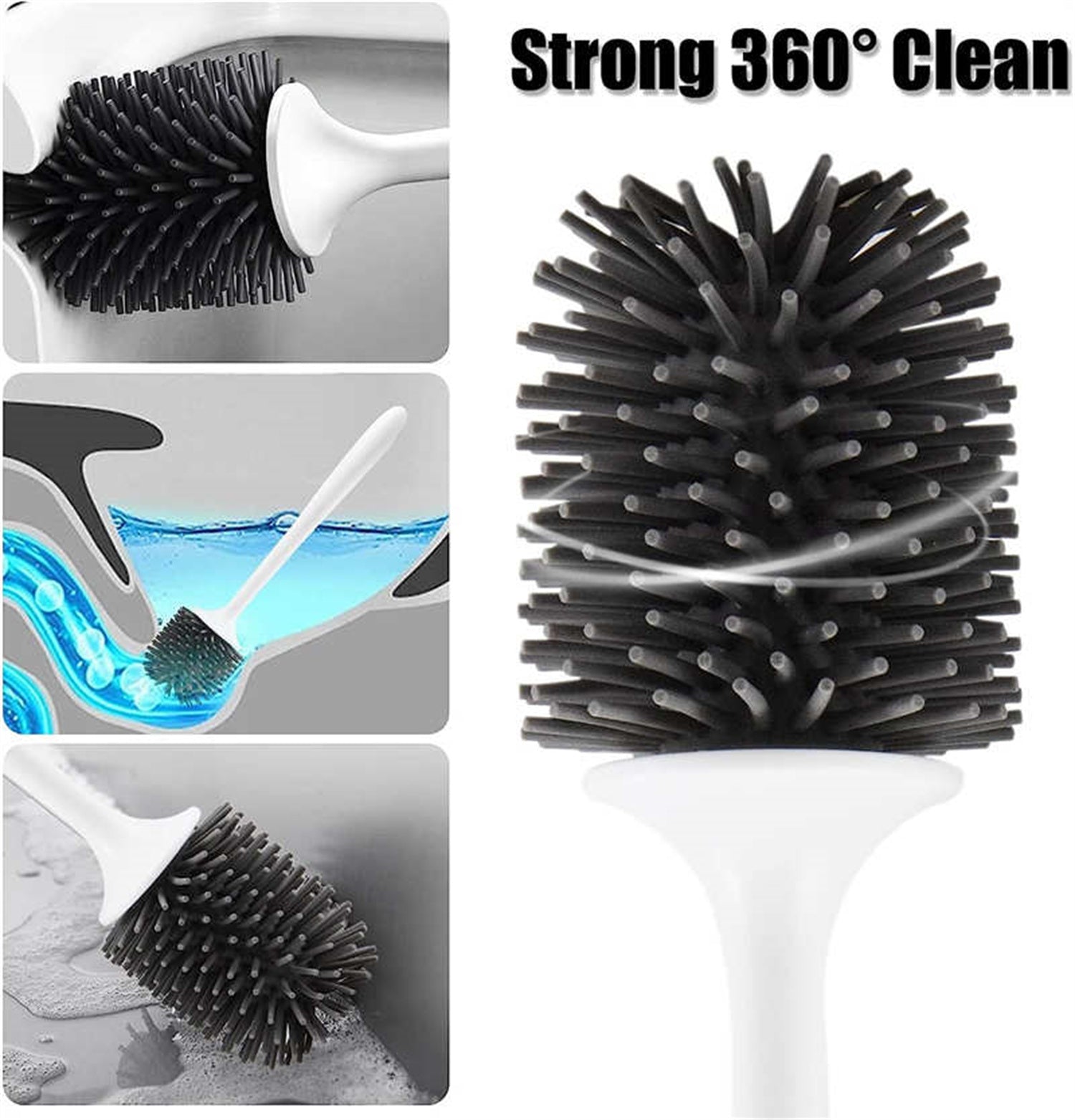 Toilet Brush Set – Durable Bathroom Cleaning Kit with Holder & Ergonomic Handle