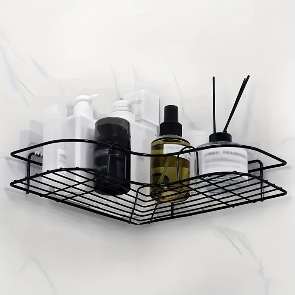 No-Drill Bathroom Shelf – Wall Mounted Shower Organizer